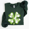 Polka Dot Shamrock, St Patrick's Day Sweatshirt T-Shirts, Hoodie | GrindPrints.com