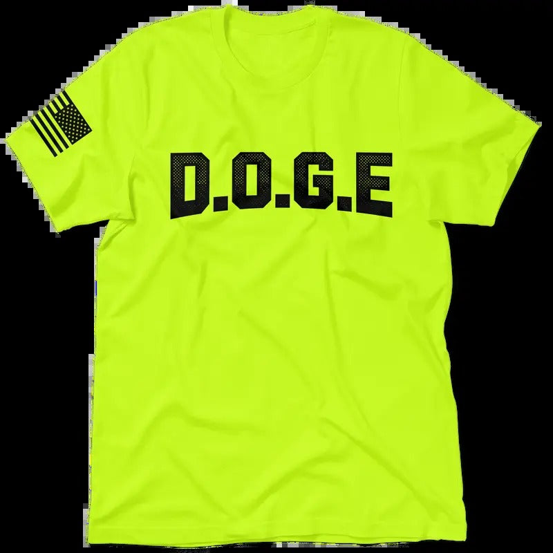 DOGE Hi Visibility Safety Yellow Work 30 Day Guarantee Quality Cotton Poly Blend Top Blue Collar T-Shirts, Hoodie, Sweatshirt
