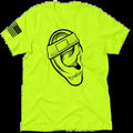 Ear Hi Visibility Safety Yellow Work Cotton Poly Blend Top Blue Collar Menswear T-Shirts, Hoodie, Sweatshirt