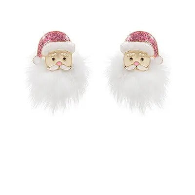 Pom Pom Bearded Santa Earrings T-Shirts, Hoodie, Sweatshirt | GrindPrints.com