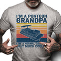 Pontoon Grandpa Shirt, Funny Sailing Gift Shirt For Grandfather, Boating Grandad T Shirt, Boater humorous happy Fathers...