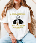 Pope Francis Shirt, Catholic Memorial Tee Casual Style Crew Neck Short Sleeve T-Shirt Tops Trendy for Unisex Hoodie,...