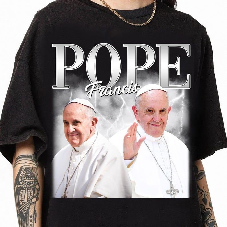 Pope Francis T-Shirt, Pope Francis Vintage Shirt, summer see Hoodie, Sweatshirt | GrindPrints.com