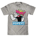 Popeye Big and Tall T-Shirt - Silver Gray Hoodie, Sweatshirt | GrindPrints.com