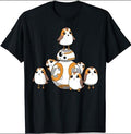 Porgs Having Fun With BB-8 Portrait T-Shirt Menswear Top Hoodie, Sweatshirt | GrindPrints.com