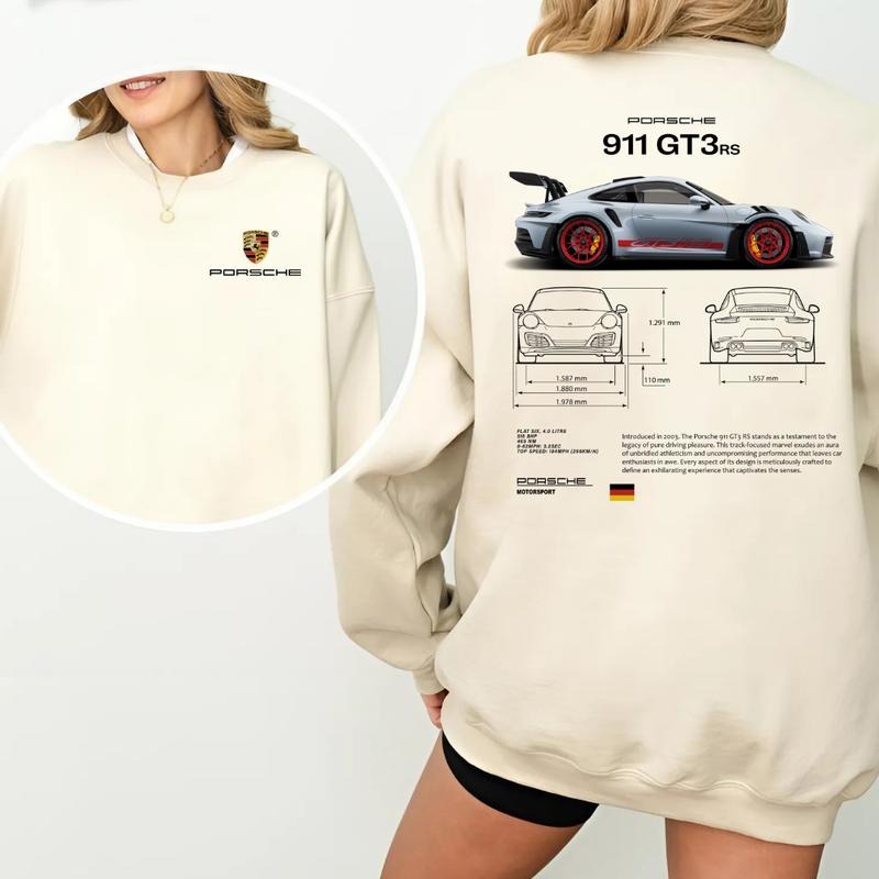 Porsche 911 GT3 RS Porsche 911 GT3 RS 2 Sided Car Lovers Perfect Porsche Enthusiasts Menswear Tops T-Shirts, Hoodie, Sweatshirt