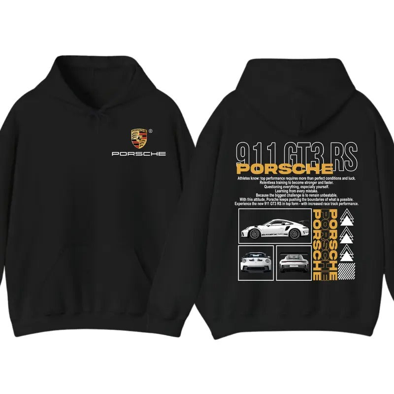 Porsche 911 GT3 RS 2 Sided & Cotton Menswear Top Streetwear Casual T-Shirts, Hoodie, Sweatshirt