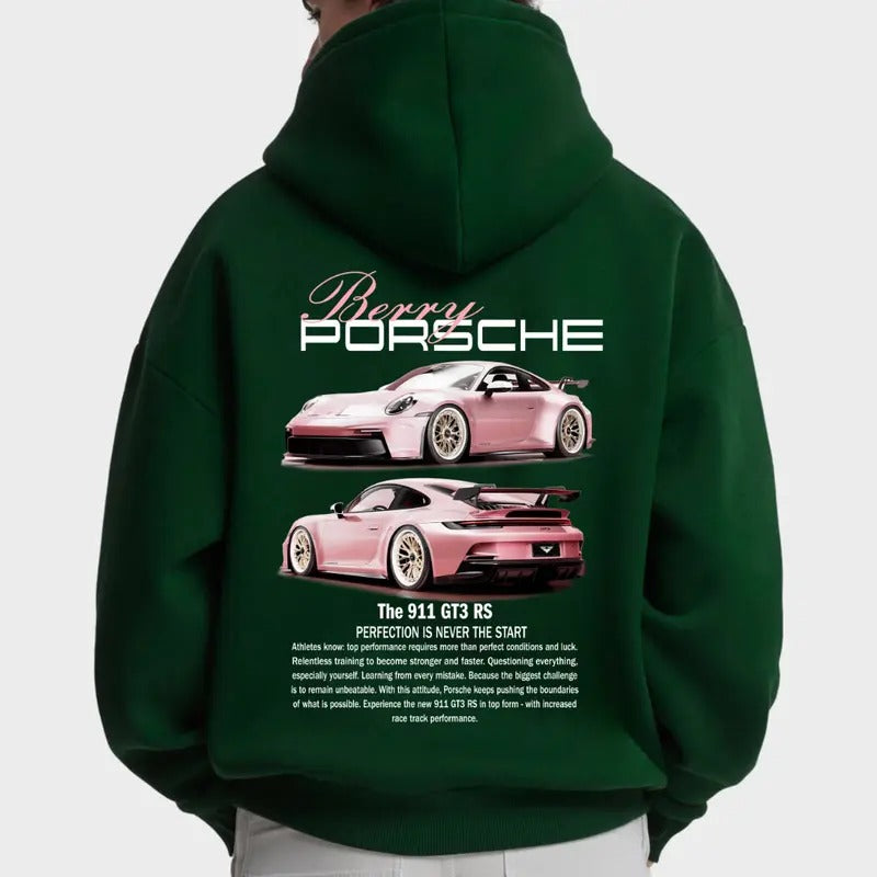Porsche 911 GT3 RS-Pink Hoodie, Unisex, Menswear, Street Racing Shirt, Car Hoodie, Boyfriend Gift Sweatshirt