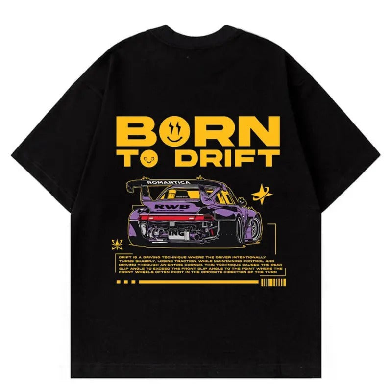 Porsche Born To Drift T-Shirt, Car Enthusiast Shirt, Car Clothing Hoodie, Sweatshirt | GrindPrints.com