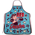 Pot Dealer Apron Funny Morning Cup Of Coffee Graphic Novelty Kitchen Smock Funny Graphic Kitchenwear Coffee  Funny Food ...