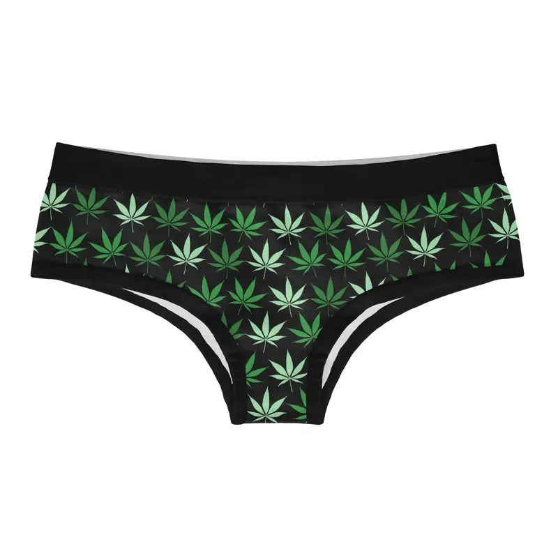 Pot Leaves Womens Panties Funny 420 Weed Graphic Underwear Bikini Brief Cute T-Shirts, Hoodie, Sweatshirt | GrindPrints.com