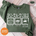 Potatoes Boil Em Mash Em Stick Em in a Stew Sweatshirt, Lord Of The Rings Crewneck Lotr Taters Hoodie, Hobbit Sweater |...