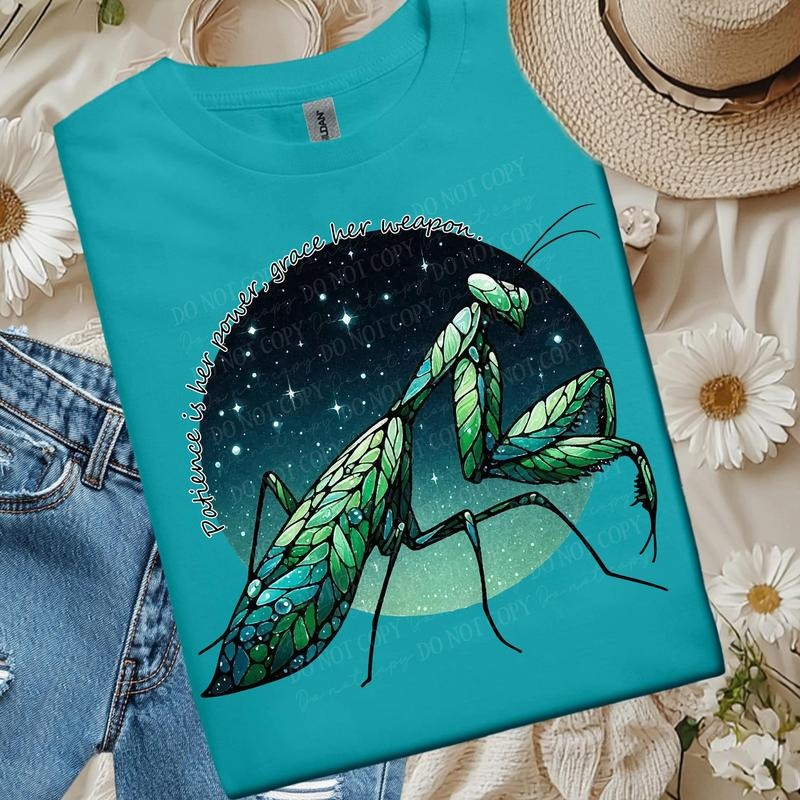 Power Praying Mantis DTF Transfers - THIS IS NOT A SHIRT Hoodie, Sweatshirt | GrindPrints.com