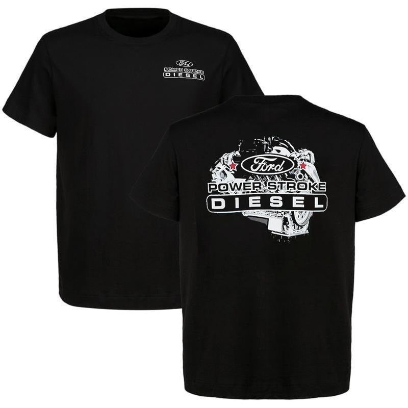 Power Stroke Ford 2-Sided T-Shirt Car Parts Graphic Tee Ford Shirt For Car Enthusiast, Gift for Men for Woman, Menswear...