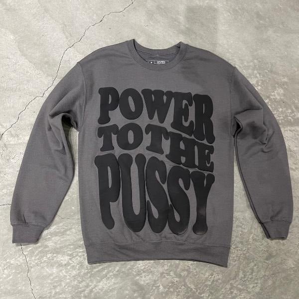 Power to the P Grey Crewneck Sweater T-Shirts, Hoodie, Sweatshirt | GrindPrints.com