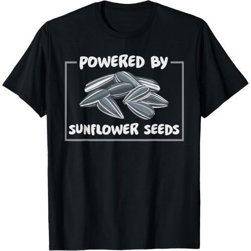 Powered By Sunflower Seeds - Organic Food Vegan T-Shirt Made in USA Hoodie, Sweatshirt | GrindPrints.com
