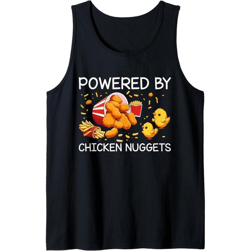 Powered Chicken Nuggets Tank Topstyle{N002}2 T-Shirts, Hoodie, Sweatshirt