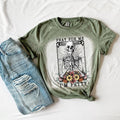 Pray For Me I'm Petty Skullie - Green Bleached T-Shirt Crew Neck Casual Cotton Hoodie, Sweatshirt | GrindPrints.com
