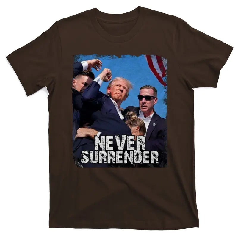 Pray For President Trump Never Surrender T-Shirt Hoodie, Sweatshirt | GrindPrints.com