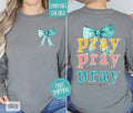 Pray On It Sweatshirt Comfort Colors, Religious Women's Crewneck, Religious Women's Sweater T-Shirts, Hoodie