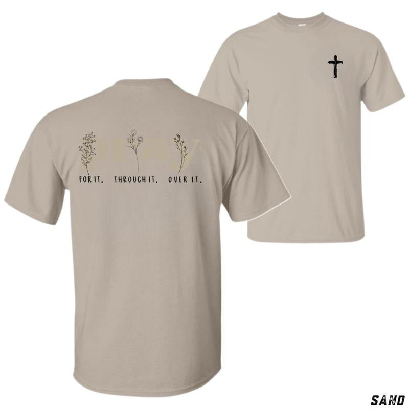 Pray Through Inspirational Christian Faith Classic Fit Soft Comfortable Tiktok Shop Store Spiritual Encouragement Church Casual T-Shirts, Hoodie, Sweatshirt
