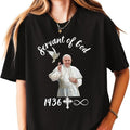Pray for Francis Pope Francis Christian Catholic TShirt Casual Style Crew Neck Short Sleeve T-Shirt Tops Trendy for...