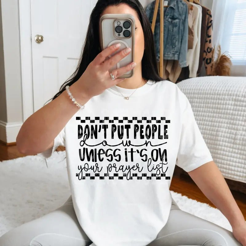Prayer List DTF Transfers - THIS IS NOT A SHIRT Hoodie, Sweatshirt | GrindPrints.com