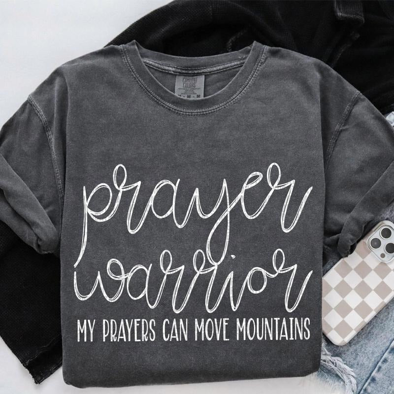 Prayer Warrior DTF Transfers - THIS IS NOT A SHIRT Hoodie, Sweatshirt | GrindPrints.com