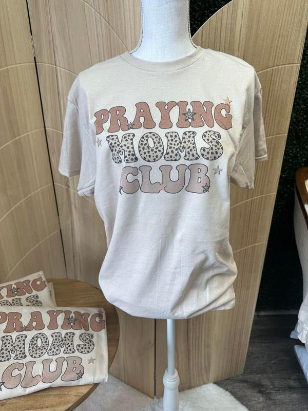 Praying Moms Club - Sweatshirt or Tee - Christian Tee - Women Apparel Hoodie | GrindPrints.com