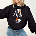 Pregnant Skeleton Sweatshirt, Funny Maternity Sweatshirt, Pregnancy Announcement Shirt for Women, Funny Gift for...