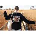 Premium  Preppy Christian Hoodie, Faith Over Fear Sweatshirt, Women's Religious Shirts, Bible Verse Shirt, Church Tshirt,...