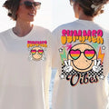 Premium  Retro Summer, Groovy Summer Vibes smiley face, Summer sweatshirt T-Shirts, Hoodie | GrindPrints.com