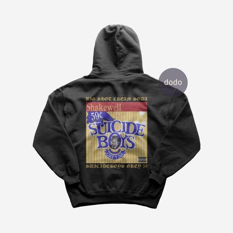 Premium Suicideboys Hoodie - Big Shot Cream Soda Album Hoodie - Suicideboys New Album Hoodie - Unisex Heavy Cotton Hoodie...