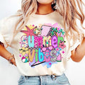 Preppy Summer Vibes Retro Beach Hello Checkered Trendy Brushstroke T-Shirt Hoodie, Sweatshirt | GrindPrints.com