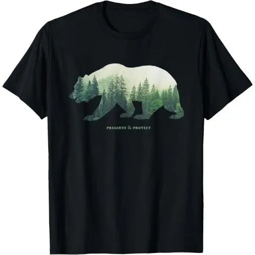Preserve & Protect T-Shirt Vintage National Park Bear Shirt Made in USA Hoodie, Sweatshirt | GrindPrints.com
