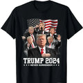 President Donald J Trump 2024 T-Shirt Graphic Tee Tops Underwear Crewneck Menswear T Shirt Hoodie, Sweatshirt