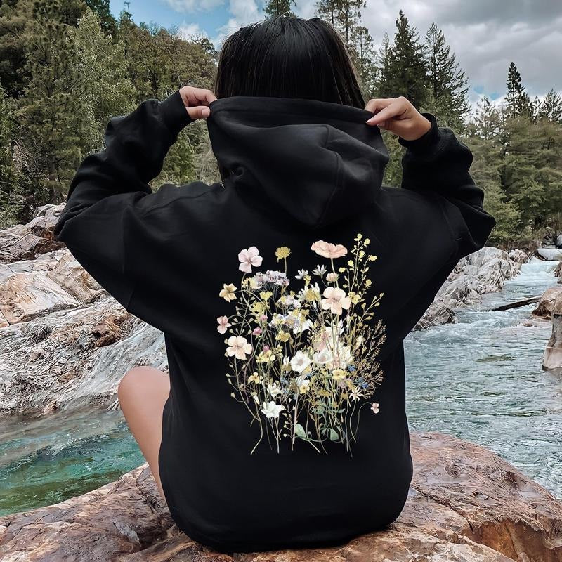 Pressed Flower Bouquet Hoodie T-Shirts, Sweatshirt | GrindPrints.com