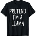 Pretend I'M Llama Costume Halloween Simple Funny Made USA T-Shirts, Hoodie, Sweatshirt