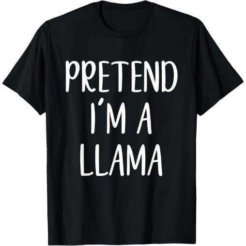 Pretend I'M Llama Costume Halloween Simple Funny Made USA T-Shirts, Hoodie, Sweatshirt