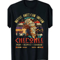 Pride Cotton T-Shirt for Men - Native American Indian Design, Regular Fit, Breathable & Machine Washable, Perfect for...