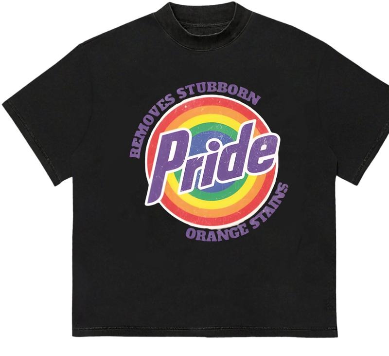 Pride Removes Stubborn Orange Stains T-Shirt Retro 90s Vintage Graphic Tees for Him and Her Hoodie, Sweatshirt