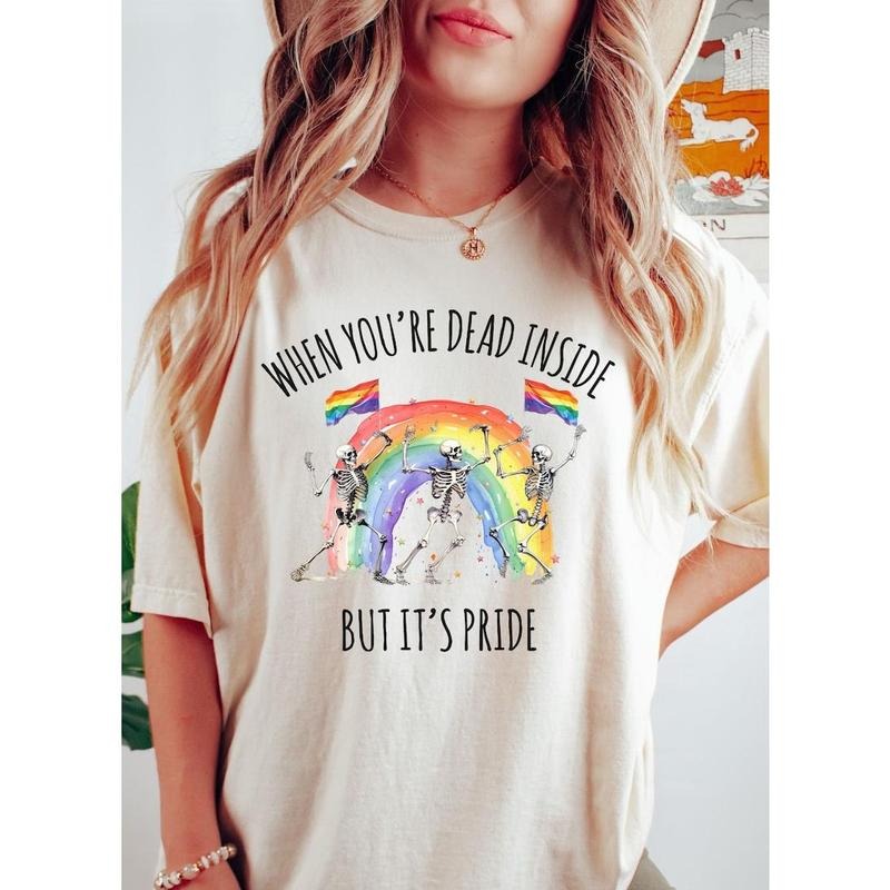 Pride Shirt Skeleton Pride Shirt Pride Ally Shirt LGBT Shirt Human Rights Shirt Pride Month LGBT Support Shirt Gay Shirt Lesbian T-Shirts, Hoodie, Sweatshirt