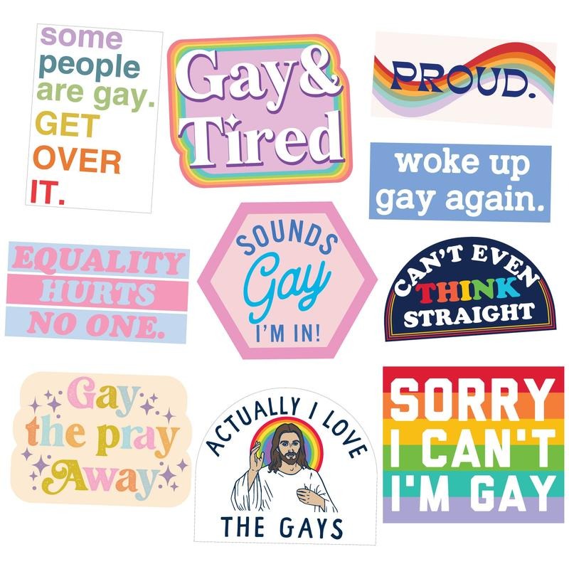 Pride Sticker Extra Large Stickers for Adults Funny Adhesives with Memes Funny Pride  Multi T-Shirts, Hoodie, Sweatshirt