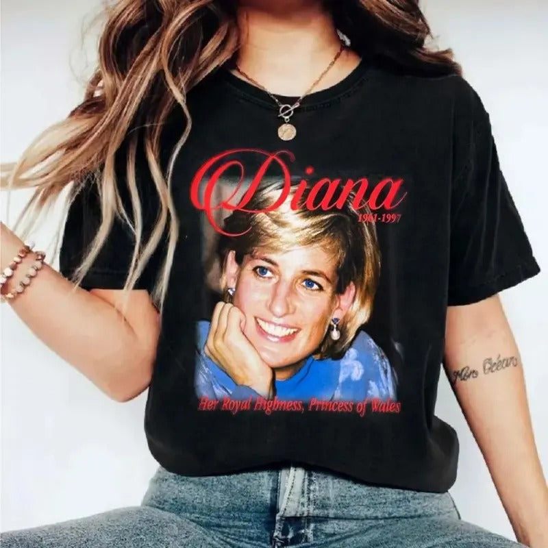 Priiincesss Diianaaaa M0byyyy Thrrriftttt Tee Shirt, Unisex Short Sleeve Tee Hoodie, Sweatshirt | GrindPrints.com