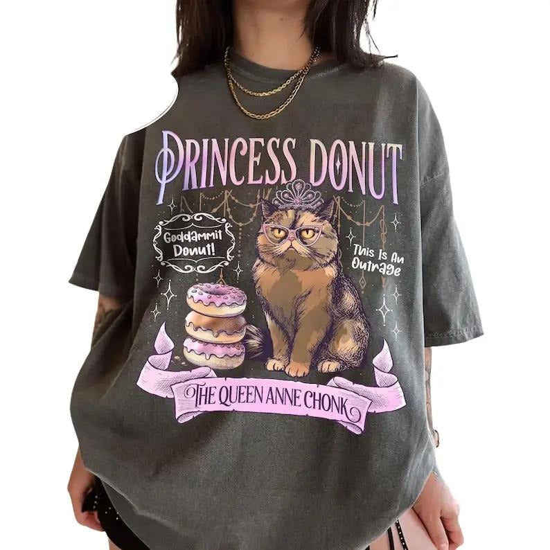 Princess Donut Comfort Colors Shirt, Dungeon Crawler Carl TShirt, Sci-Fi Book Lover Tee, Bookish Apparel for Book Lovers...