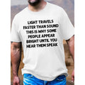 [Print Tees For Men] Comfortable Breathable Crew Neck Short Sleeve T-Shirt - Print Tees For Men