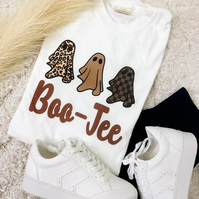 Printed Boo-Jee Ghost Graphic Tee Hoodie, Sweatshirt | GrindPrints.com