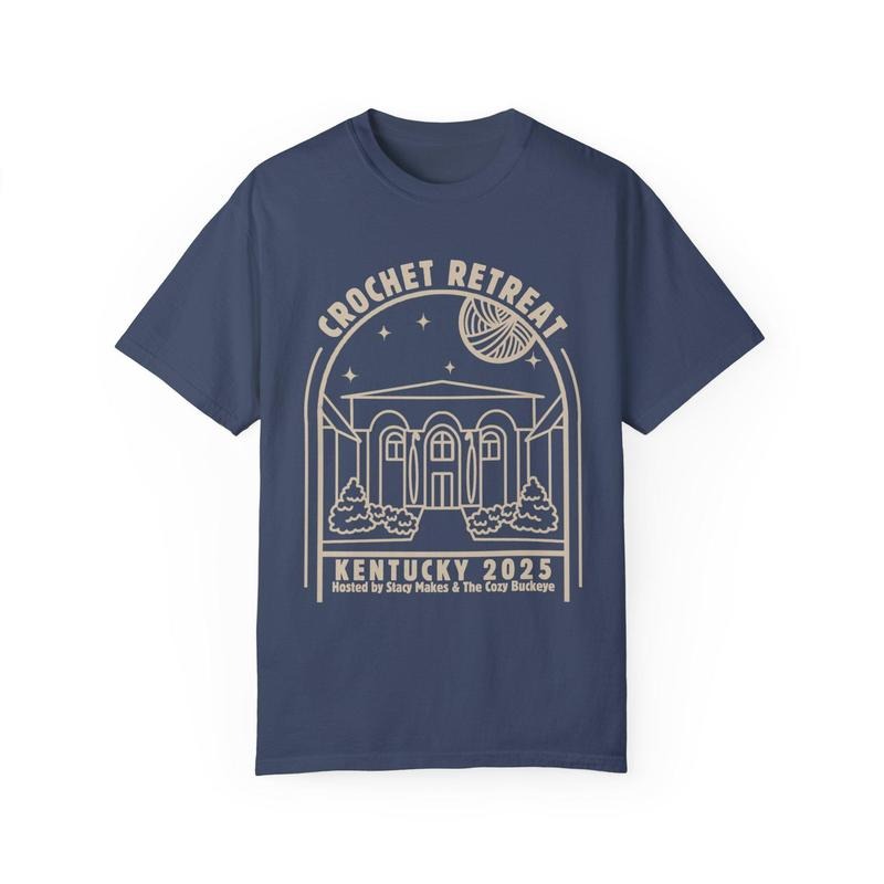 Private Listing - Crochet Retreat - Unisex Garment-Dyed T-shirt Hoodie, Sweatshirt | GrindPrints.com