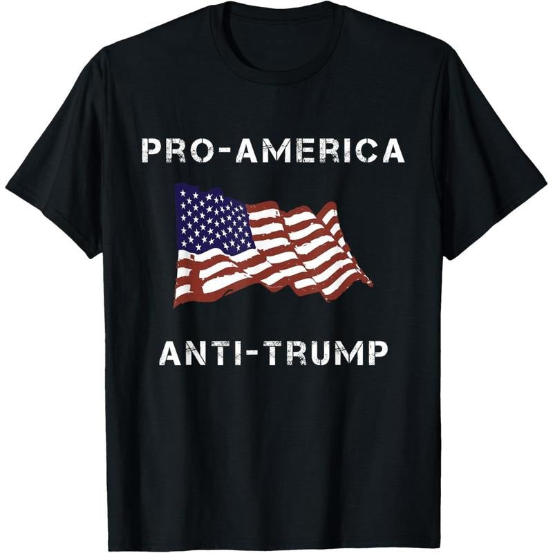 Pro-America Anti-Trump American USA Flag T-Shirt Hoodie, Sweatshirt | GrindPrints.com