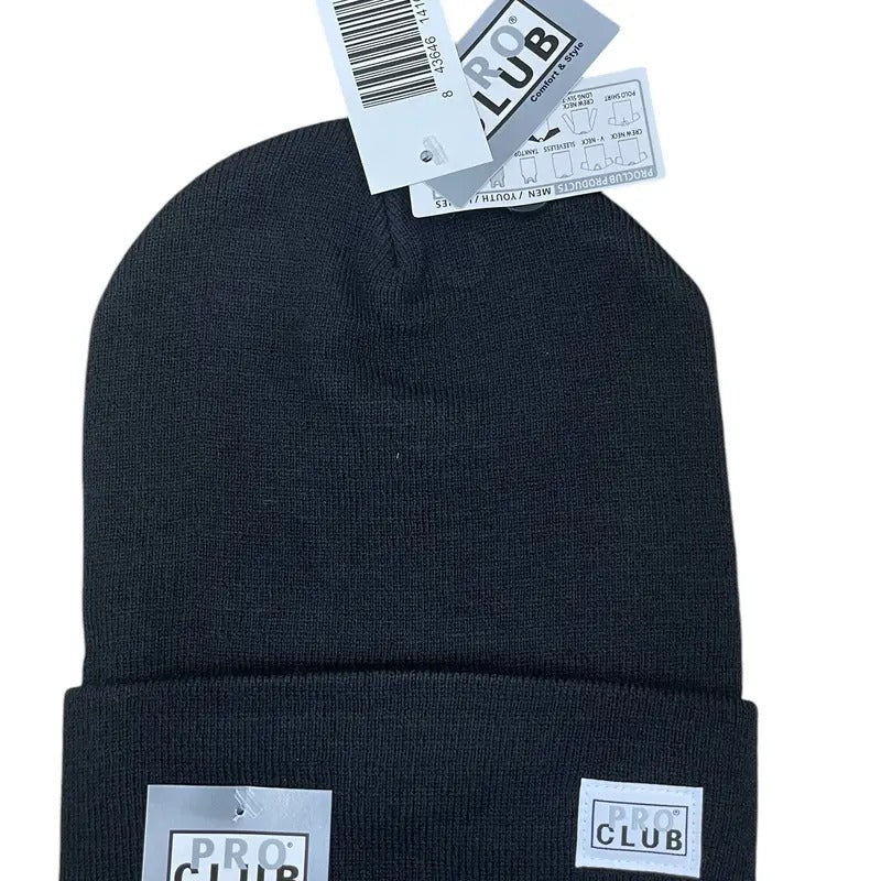 Pro Club Beanie Men's Black Warm Cuffed Unisex T-Shirts, Hoodie, Sweatshirt | GrindPrints.com